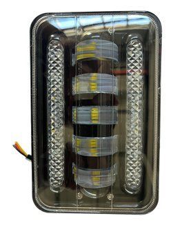 Балка LED (протитуманка) світлодіодна (5-Лінз+ДХО) 50W 12V-24V 6000 K (ціна за 1 шт.) 01594 фото
