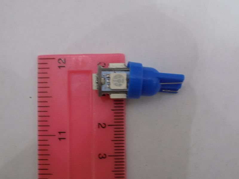 Автомобільна світлодіодна лампа без цоколя для габаритів, номери T10-5SMD-5050-12V (пр.о Китай) 00053 фото