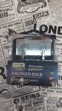 Автомобільна галогенна лампа EA Light X H3 Vision Plus +70% PK22s 55 W 12V PK22s фото