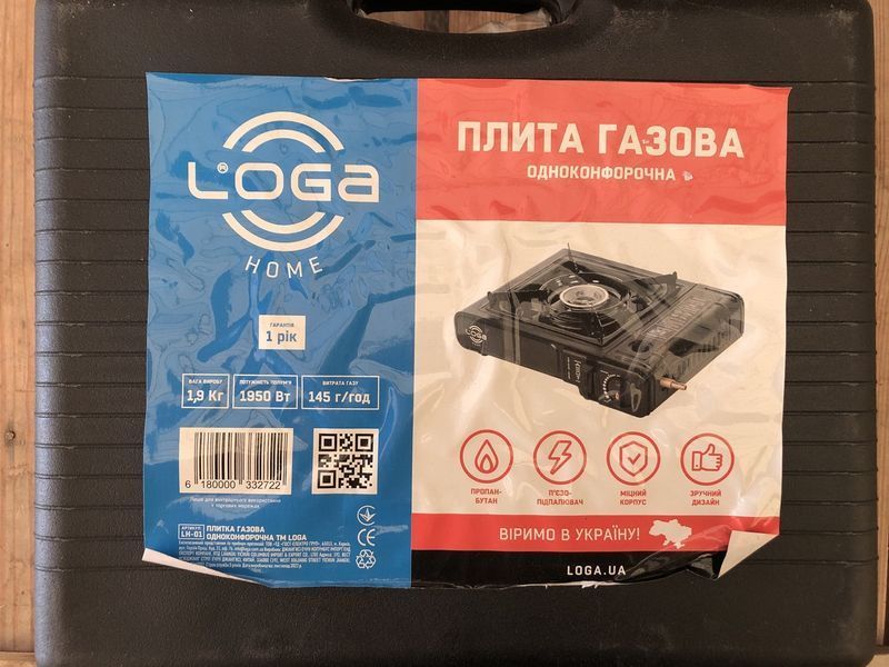 Плита портативна газова переносна туристична під балончик, міні - пальник похідний обігрівач кемпінговий 01770 фото