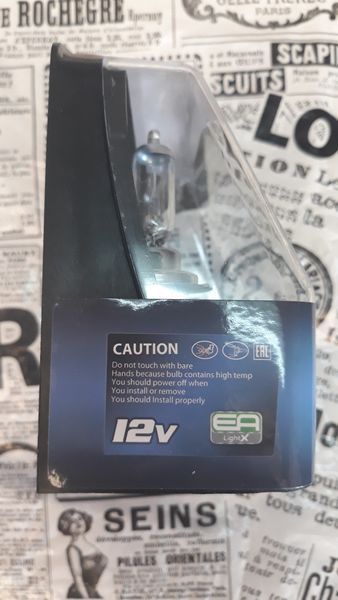 Автомобильная галогенная лампа EA Light X H1 Vision Plus +70% P14,5s 55W 12V Р14,5s фото