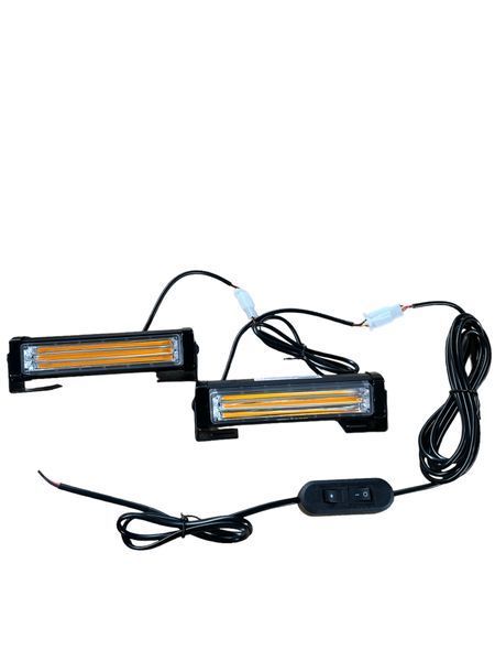 Балка LED светодиодная стробоскоп 14 режимов-Желтая (16,5см) 01876 фото