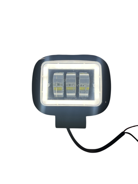 LED (противотуманка) светодиодная 30W 12-24V 6000 K (Белый+ДХО) 01309 фото