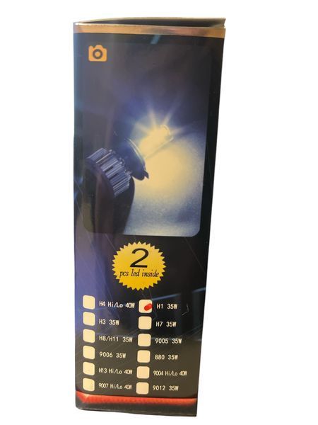 Світлодіодні лампи для автомобільних фар (Turbo LED) Н1 35 W 6000 K (виробництво LED, Китай) ( ціна за комплект 2 шт.) 00569 фото