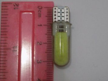 Світлодіодна LED лампа для авто T10 (W5W) COB 02 силіконова 12 В, біла, для підсвічування номера та габаритів, стоп-сигналу 00110 фото