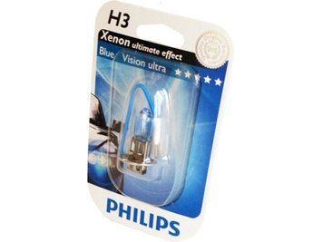 Автомобільна галогенна лампа Philips Xenon Blue Vision H3 12 V 60/55 W 35061630 фото