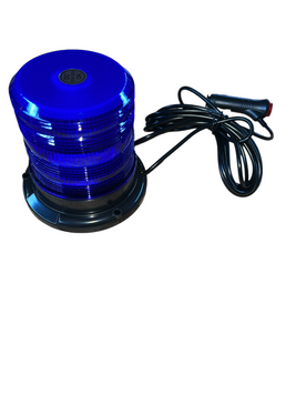 Проблисковий маячок, синій LED(30 smd) 12-24 Вольта 01837 фото