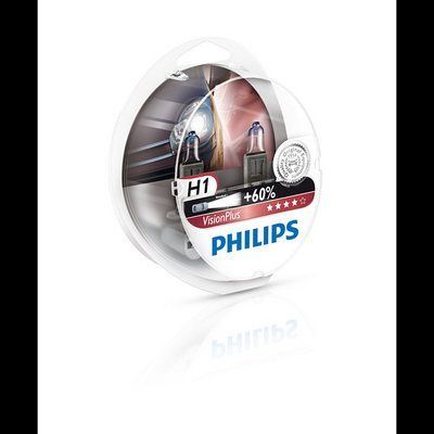 Автомобільна галогенна лампа Philips VisionPlus H1 12 V 55 W (виробництво Philips) 12258VPS2 фото
