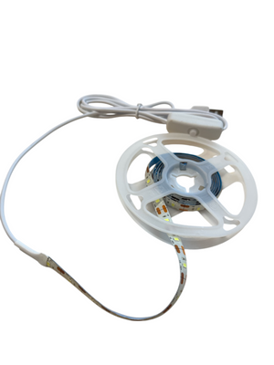 LED-стрічка світлодіодна 60 SMD 3528,  1 метр-Біла-працює від павер банку  ( IP-67) 02081 фото