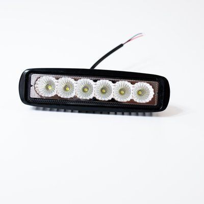 Балка LED (протитуманка) світлодіодна (6 світлодіодів) 12V-24 V (18W-6000 K) 16,5 см  (ціна за 1 шт.) 00531 фото