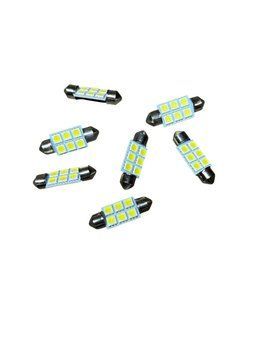 Світлодіодна LED лампа для авто C5W SJ 36 мм 6SMD 5050 CANBUS 12 В, біла, для підсвічування номера та габаритів, стоп-сигналу і підсвічування салону 00187 фото