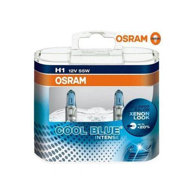 Автомобільна галогенна лампа Osram Cool blue Intense 4200k H1 12 V 55 W (виробництво Osram, Німеччина) 62150CBH фото