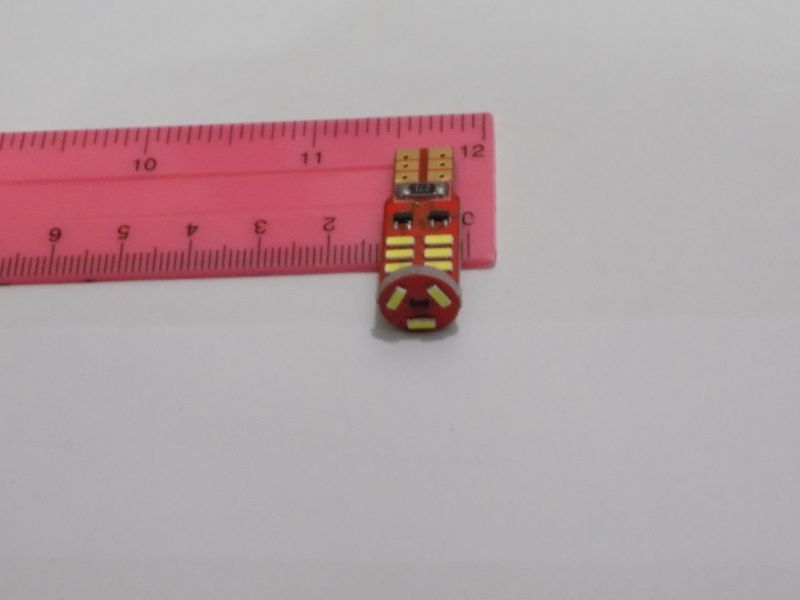 Автомобільна світлодіодна лампа для освітлення габаритів T10-3014-15SMD-C обманкою й без полярності (59) 00084 фото