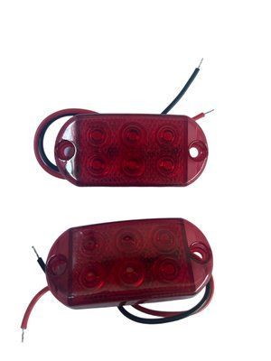 Ліхтар LED габаритний універсальний (6smd 2395) 12\24 вольта-Червоний (виробництво LED, Китай) 01966 фото