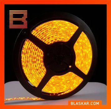 LED лента светодиодная SMD 3528, 5 м-Желтая ( IP-67) 00336 фото