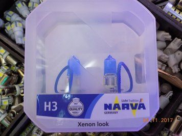 Автомобільна галогенна лампа Narva Range Power White H3 12 V 55 W (виробництво Narva, Німеччина) 486022100 фото