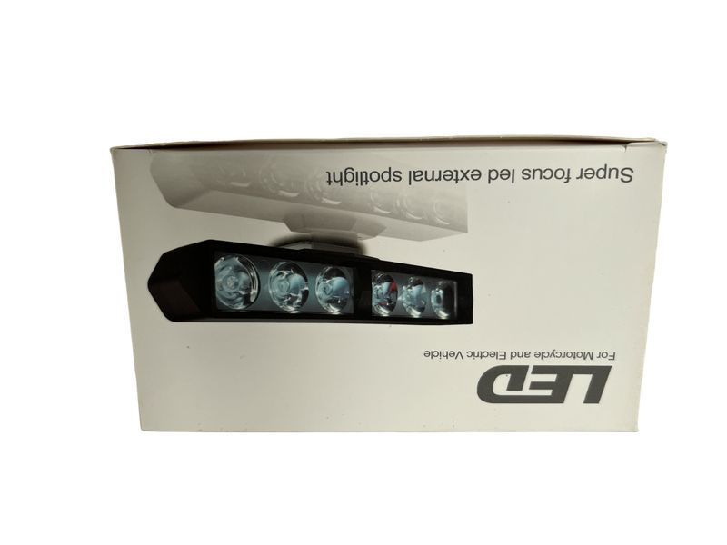 Балка LED (противотуманка) светодиодная G-1(6 светодиодов)+Страбоскоп 12-24V 6000 K  01027 фото