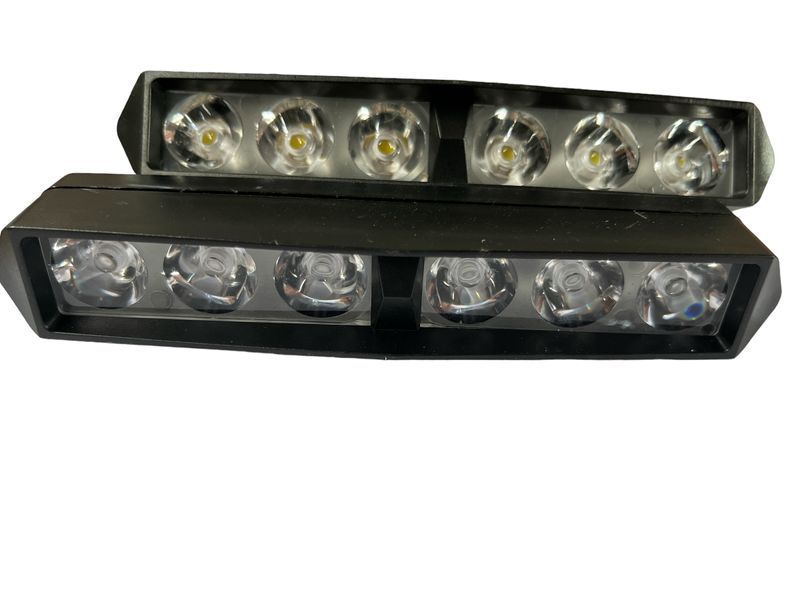 Балка LED (противотуманка) светодиодная G-1(6 светодиодов)+Страбоскоп 12-24V 6000 K  01027 фото
