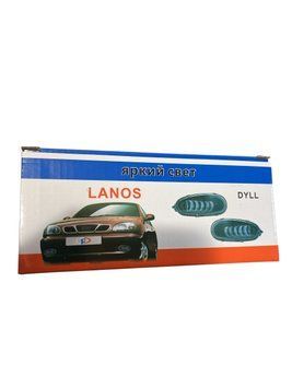 Светодиодные ПТФ Дэу Ланос , Led туманки Lanos,Sens 5линз. (к-кт 2шт)Металл Птф Lanos.Sens-5Лінз фото