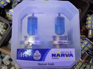 Автомобільна галогенна лампа Narva Range Power White H4 12 V 55 W (виробництво Narva, Німеччина) 486802100 фото