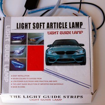 Светодиодные LED дневные ходовые огни в фару силиконовый корпус 12V (производство LED, Китай) 01535 фото