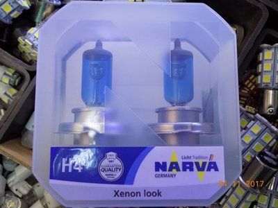 Автомобільна галогенна лампа Narva Range Power White H4 12 V 55 W (виробництво Narva, Німеччина) 486802100 фото