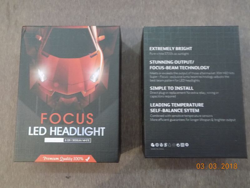 Світлодіодні лампи для автомобільних фар LED Super Bright V6S H1 8-32 V 35 W 5700 K (виробництво LED, XV) 00603 фото