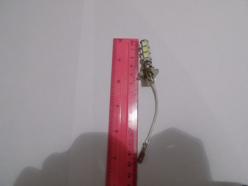 Автомобільна світлодіодна лампа діод у фару та протитуманку H3-13SMD-5050- (виробництво Китай) 00313 фото