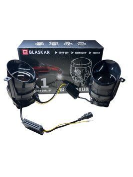 LED (протитуманки) ВАЗ - 1117,1118 (Каліна)-Лінза-Ближній+Дальній- (виробництво LED, Китай) (к-кт. 2шт.) 02346 фото