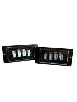 Противотуманные фары с линзой ВАЗ 2110 2111 2112 2114 2115 4 линзы (производство LED, Китай) (цена за комплект 2 шт.) 01307 фото