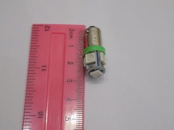Світлодіодна LED лампа для авто T4W(BA9s) 5SMD 5050 12 В, зелена, для габаритів 00142 фото