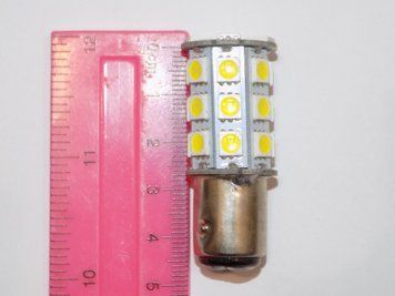 Автомобільна світлодіодна лампа 1157-27SMD-5050-2 контакту (пр.пр.о Китай) 00294 фото