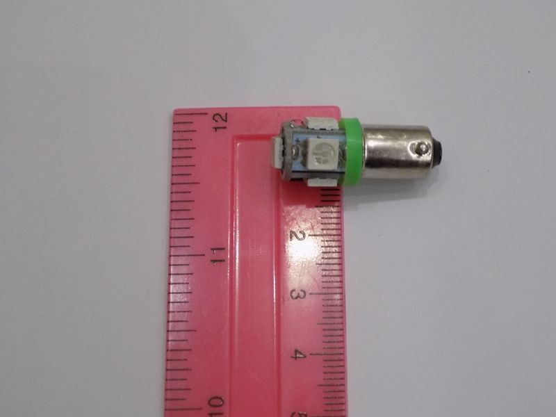 Автомобільна світлодіодна лампа освітлення габаритів BA9S-5SMD-5050-12V (пр-во Китай) 00142 фото