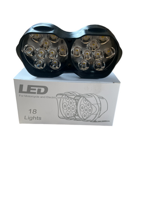 Балка LED (протитуманка) світлодіодна L-15 (18 світлодіодів) 12-24 V 6000 K (оригінал) 01432 фото