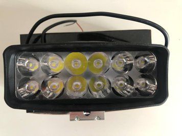 Балка LED (протитуманка) світлодіодна L-22 (12 світлодіодів) 12-24 V 6000 K (ціна за 1 шт.) 00477 фото