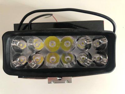 Балка LED (протитуманка) світлодіодна L-22 (12 світлодіодів) 12-24 V 6000 K   (ціна за 1 шт.) 00477 фото