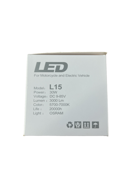 Балка LED (протитуманка) світлодіодна L-15 (18 світлодіодів) 12-24 V 6000 K (оригінал) 01432 фото
