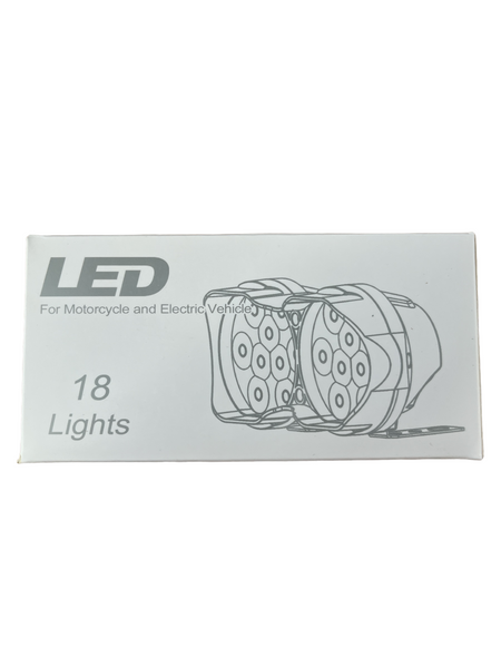 Балка LED (протитуманка) світлодіодна L-15 (18 світлодіодів) 12-24 V 6000 K (оригінал) 01432 фото