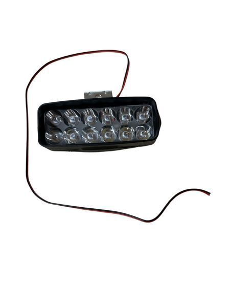 Балка LED (противотуманка) светодиодная L-22 (12 светодиодов) 12-24V 6000 K (цена за 1 шт.) 00477 фото