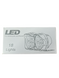 Балка LED (протитуманка) світлодіодна L-15 (18 світлодіодів) 12-24 V 6000 K (оригінал) 01432 фото 5