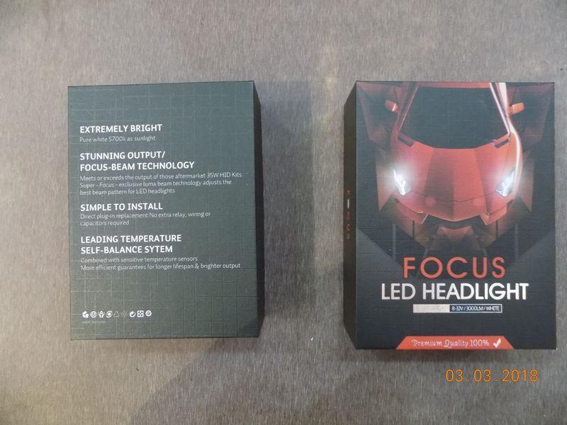 Світлодіодні лампи для автомобільних фар LED Super Bright V6S H7 9-16 V 35 W 5700 K (виробництво LED, XV) 00602 фото