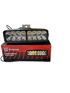 Світлодіодна LED балка BLASKAR, L-23, 12-24 В, 12 світлодіодів, 6000 K, протитуманна 00478 фото