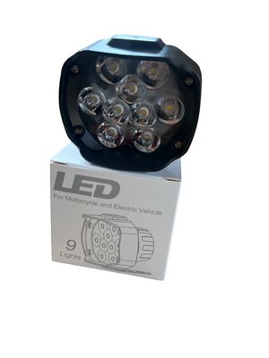Балка LED (протитуманка) світлодіодна L-5 (9 світлодіодів) 12-24 V 6000 K (оригінал) 01431 фото