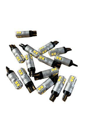 Автомобільна світлодіодна лампа для габаритів, номерного знака T10-10smd-12V, 24V (пр. у Китай) 00107 фото