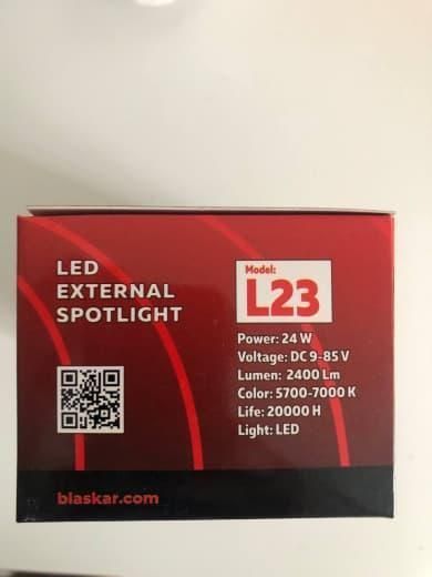 Балка LED (протитуманка) світлодіодна L-23 (12 світлодіодів) 12-24 V 6000 K (ціна за 1 шт.) 00478 фото