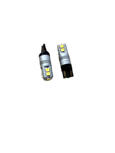 Автомобільна світлодіодна лампа для габаритів, номерного знака T10-10smd-12V, 24V (пр. у Китай) 00107 фото