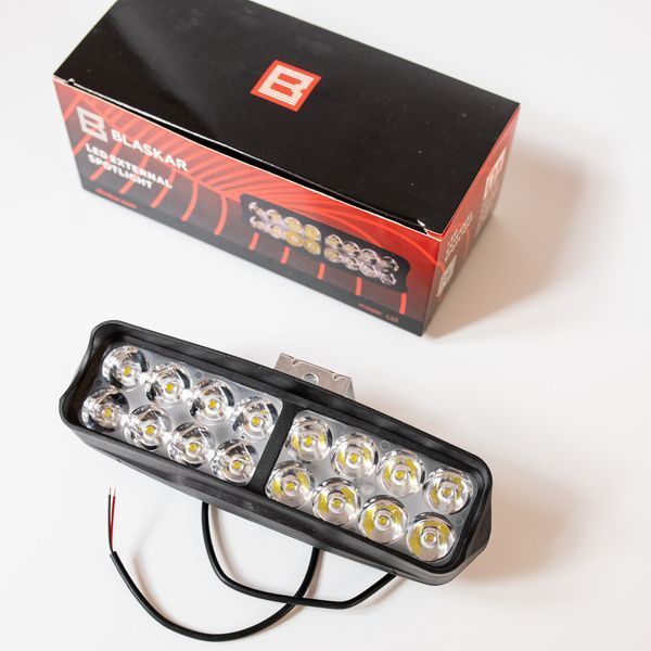 Балка LED (протитуманка) світлодіодна L-23 (12 світлодіодів) 12-24 V 6000 K (ціна за 1 шт.) 00478 фото