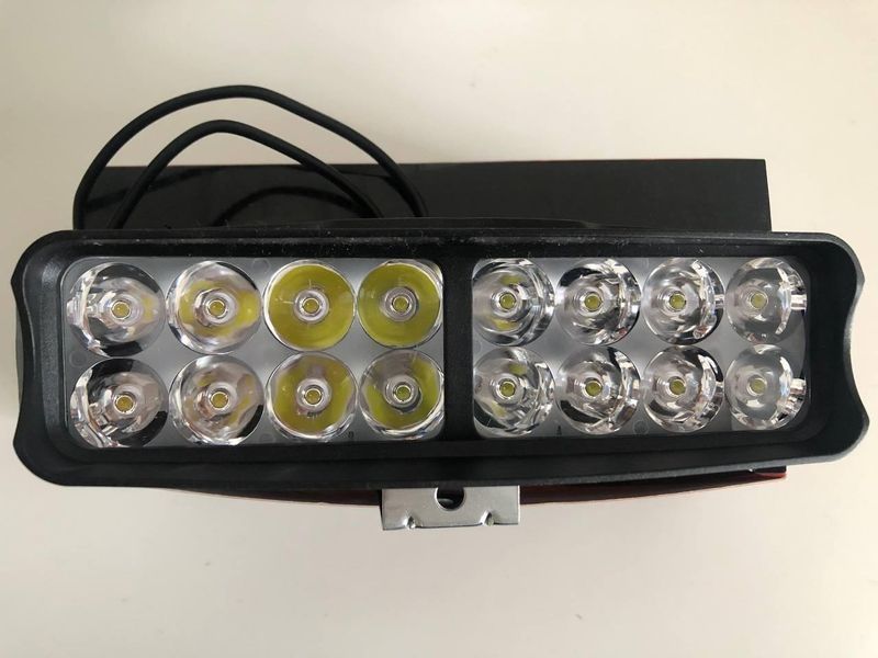 Балка LED (протитуманка) світлодіодна L-23 (12 світлодіодів) 12-24 V 6000 K (ціна за 1 шт.) 00478 фото