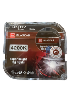 Автомобільна галогенна лампа BLASKAR H3 12V 55W + 4200К 02211 фото