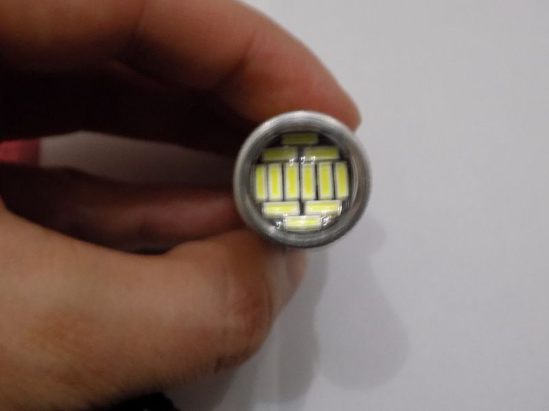 Автомобильная светодиодная лампа подсветка стопов, габаритов 7443-2835-92SMD-с линзой (пр-во Китай) 00228 фото